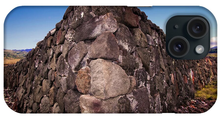 Stone iPhone Case featuring the photograph Hawaiian Rock Wall by Pheasant Run Gallery