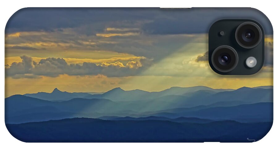 Light Ray iPhone Case featuring the photograph Hawks Bill Mountain Sunset by Meta Gatschenberger