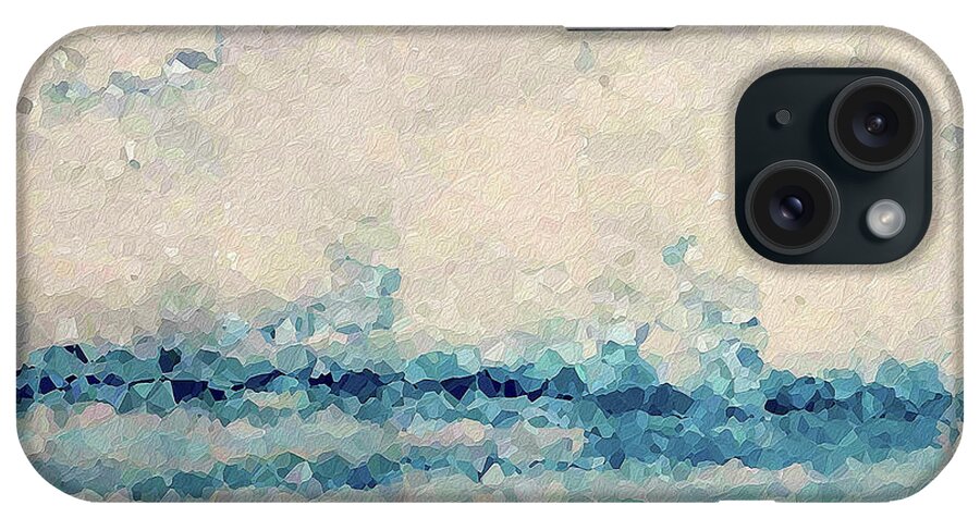 Blue iPhone Case featuring the painting Hebrews 4 16. Come Boldly by Mark Lawrence
