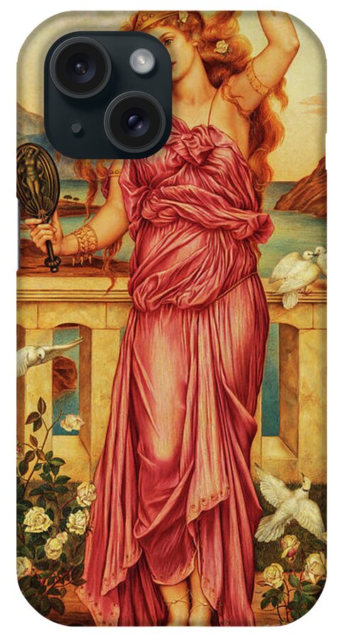 Evelyn De Morgan iPhone Case featuring the painting Helen of Troy, 1898 by Evelyn De Morgan