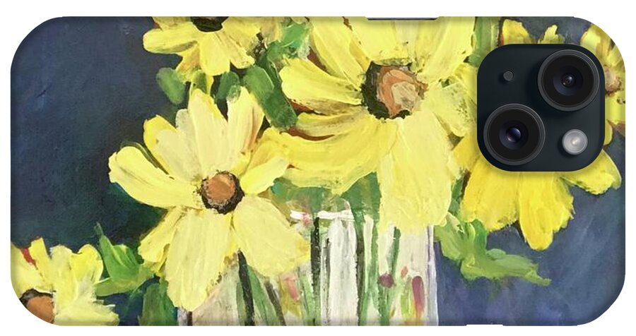 Sunshine iPhone Case featuring the painting Hello Sunshine by Sherry Harradence