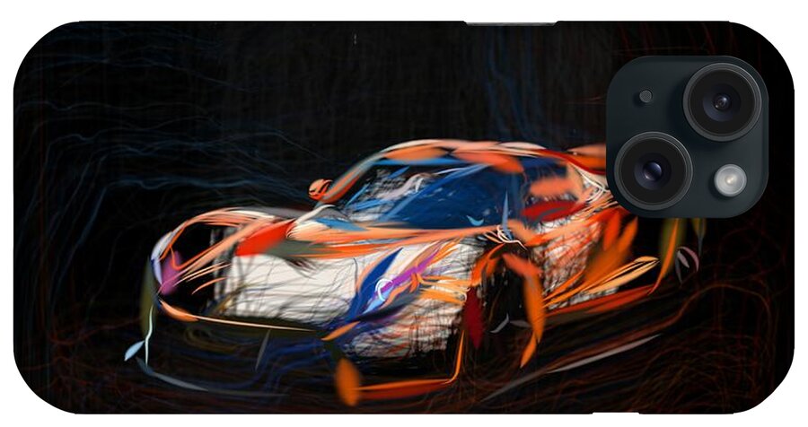 Hennessey iPhone Case featuring the digital art Hennessey Venom GT2 Drawing by CarsToon Concept