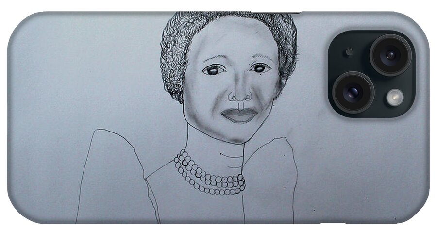 Jesus Christ iPhone Case featuring the painting Her Royal Highness Nnabagereka Sylvia Nagginda by Gloria Ssali