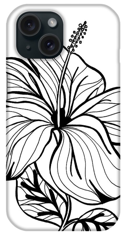 Hibiscus Love iPhone Case featuring the digital art Hibiscus Love by Nicky Kumar