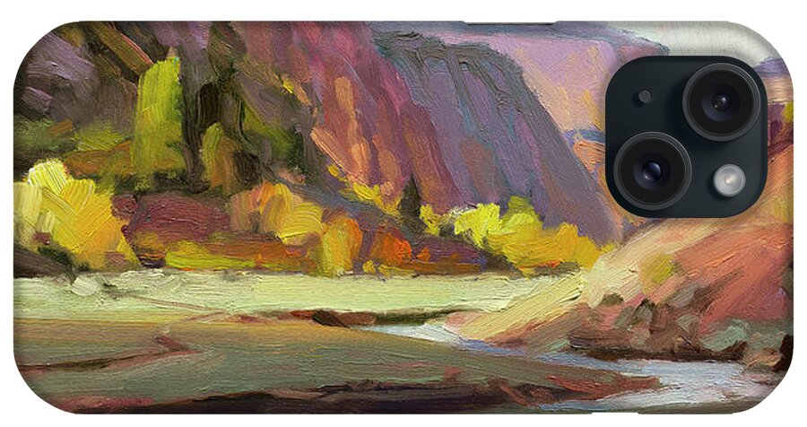 Zion iPhone Case featuring the painting Hidden Valley by Steve Henderson
