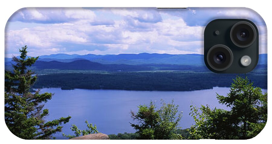 Photography iPhone Case featuring the photograph High Angle View Of A Lake, Piseco Lake by Panoramic Images