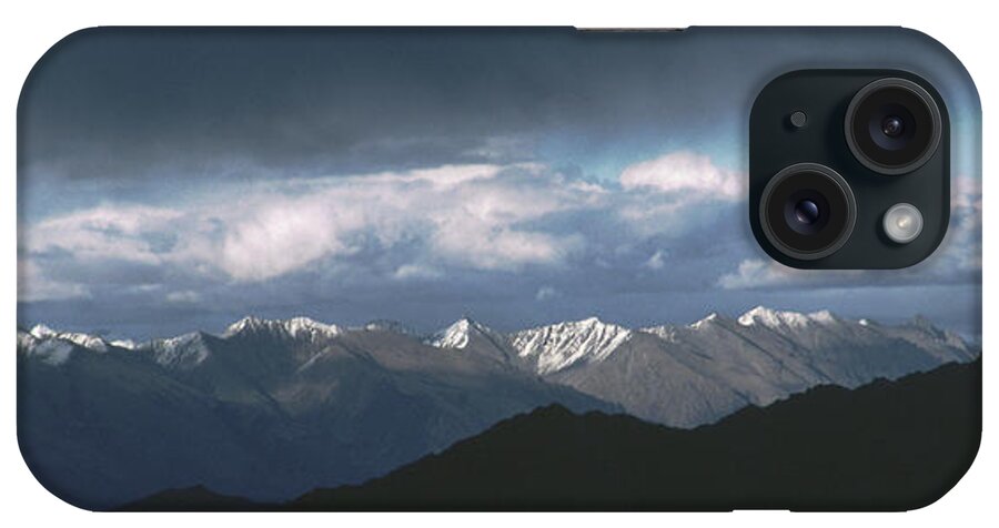 Himalayas iPhone Case featuring the photograph Himalayan Mountain Crest In Evening by Alantobey