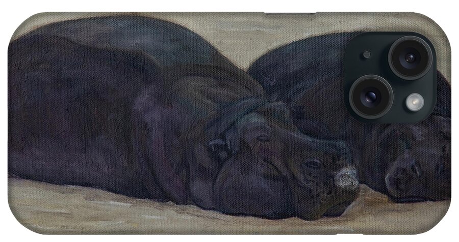 Wildlife iPhone Case featuring the painting Hippopotamus by Masami IIDA