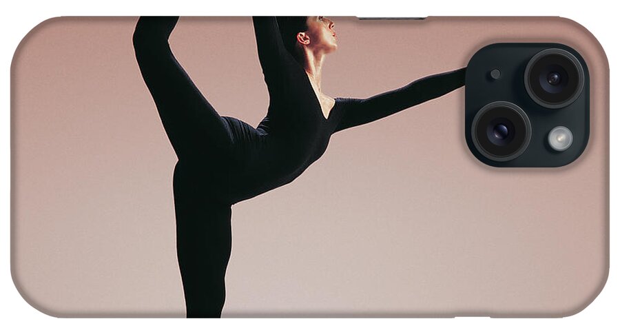 Ballet Dancer iPhone Case featuring the photograph Hispanic Female Dancer Standing On One by Chris Nash