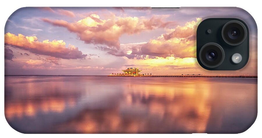 Photographs iPhone Case featuring the photograph Historical Inverted Pyramid at Sunset, St Petersburg, fl, Long Exposure by Felix Lai
