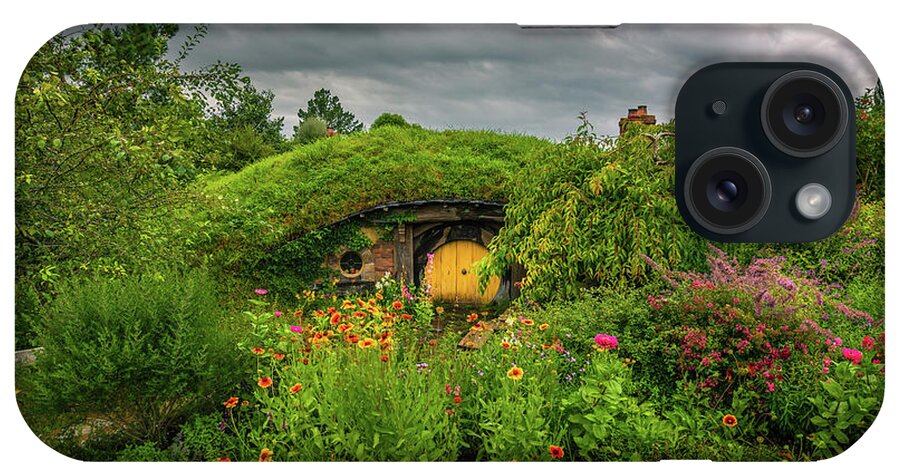 Hobbit House iPhone Case featuring the photograph Hobbit Garden in Bloom by Racheal Christian