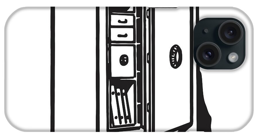 Archive iPhone Case featuring the drawing Home Vault by CSA Images