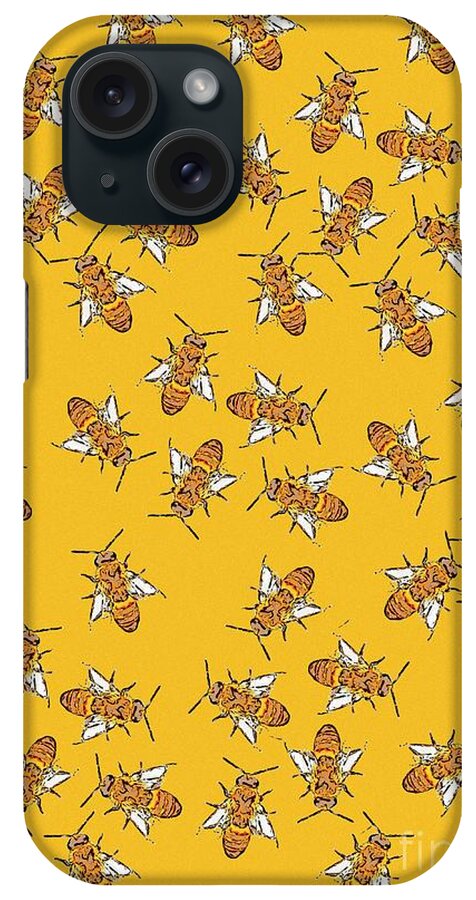 3 Dimensional iPhone Case featuring the photograph Honey Bees by Victor Habbick Visions/science Photo Library