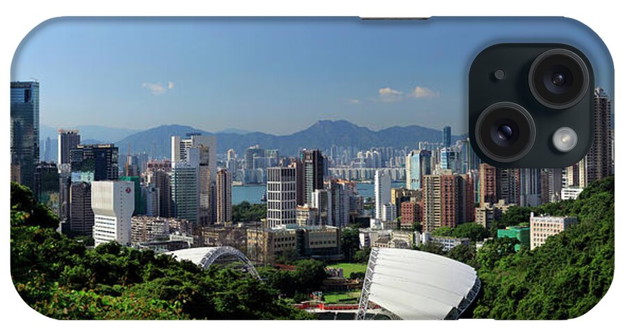 Panoramic iPhone Case featuring the photograph Hong Kong Stadium by Joe Chen Photography