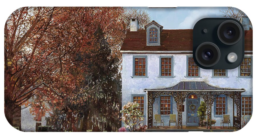 House Du Portail iPhone Case featuring the painting House Du Portail by Guido Borelli