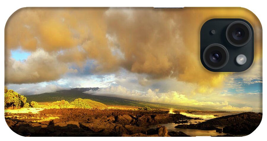 Kona iPhone Case featuring the photograph Hualalai Sunset by Christopher Johnson