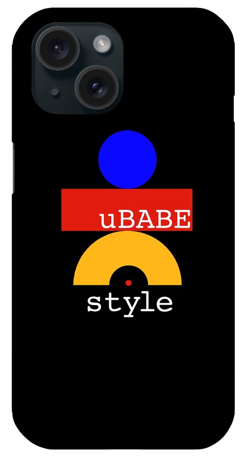 Ubabe Primitive iPhone Case featuring the digital art Hug Me Style by Ubabe Style
