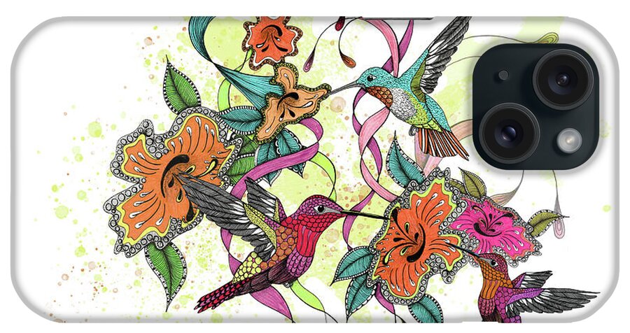 Hummingbird Days iPhone Case featuring the photograph Hummingbird Days by The Tangled Peacock
