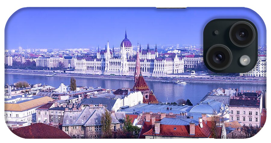 Budapest iPhone Case featuring the photograph Hungarian Parliament From Buda by Diane Macdonald