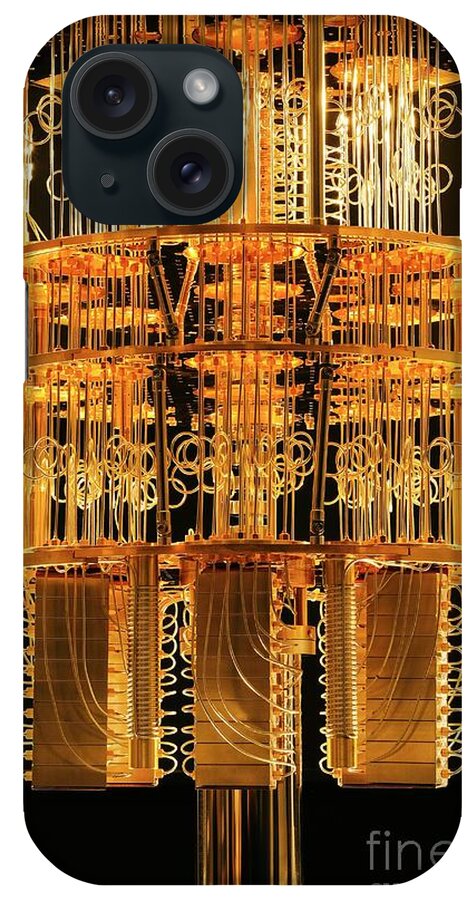 Ibm Q iPhone Case featuring the photograph Ibm Q Quantum Computer Cryostat by Ibm Research/science Photo Library