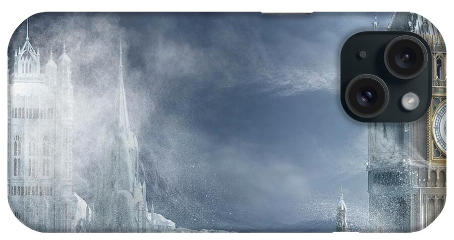 Conceptual iPhone Case featuring the photograph Ice Age London by Claus Lunau/science Photo Library