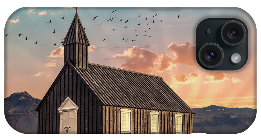 Iceland iPhone Case featuring the photograph Iceland Chapel by David Letts