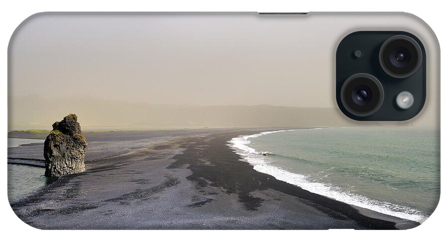 Tranquility iPhone Case featuring the photograph Iceland Coast by Romain Chassagne