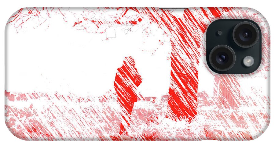 Woman iPhone Case featuring the photograph Icy Shards Fall on Setttled Snow by LemonArt Photography