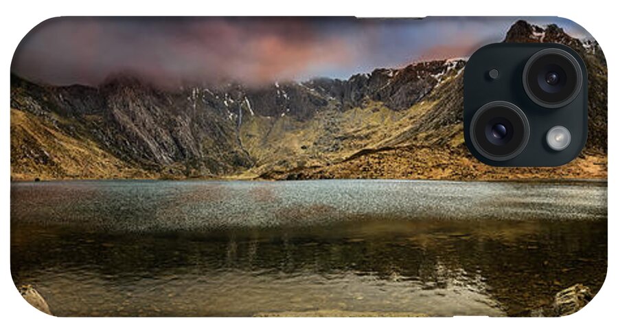 Llyn Idwal iPhone Case featuring the photograph Idwal Lake Winter Sunset by Adrian Evans