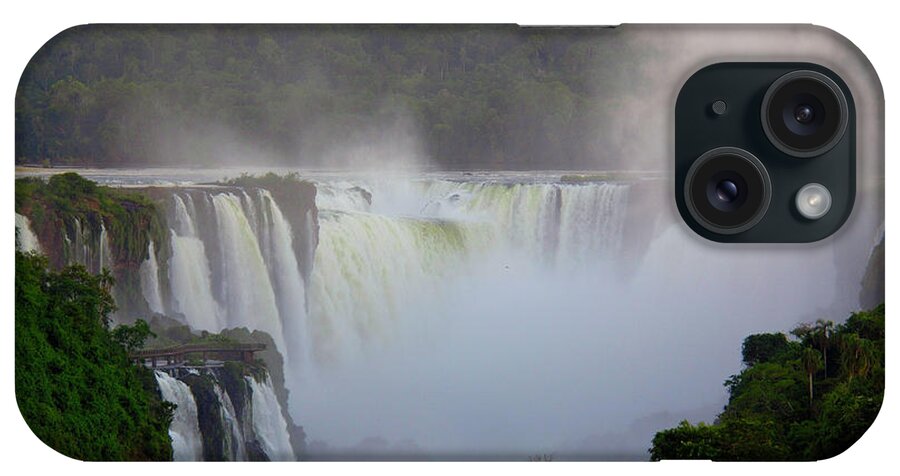 Estock iPhone Case featuring the digital art Iguazu Waterfalls In Argentina by Heeb Photos