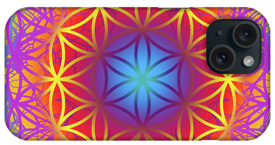 Geometry iPhone Case featuring the digital art Sacred Geometry, No. 2 by Walter Neal
