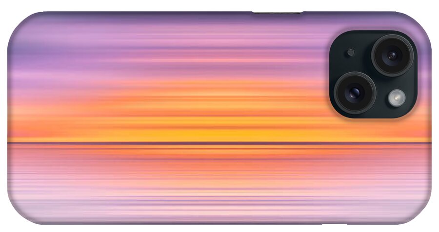 India iPhone Case featuring the mixed media India Colors - Abstract Wide Seascape by Stefano Senise