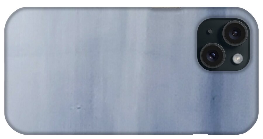 Abstract iPhone Case featuring the painting Indigo Wildling- texture D by Alexis King-Glandon