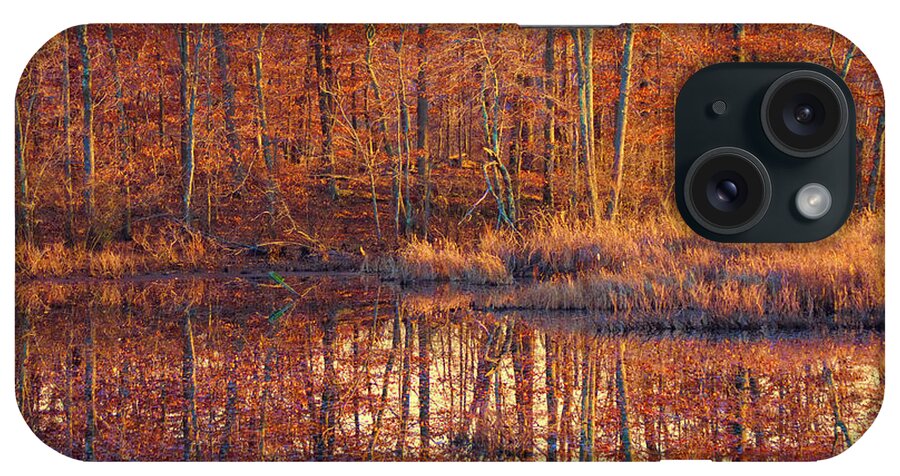 Ipswich River Wildlife Sanctuarynew England Fall Foliage iPhone Case featuring the photograph Ipswich River Wildlife Sanctuary by Jeff Folger