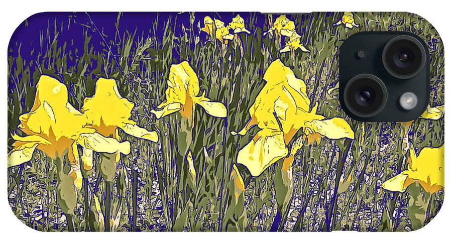 Iris iPhone Case featuring the photograph Irises by Robert Bissett