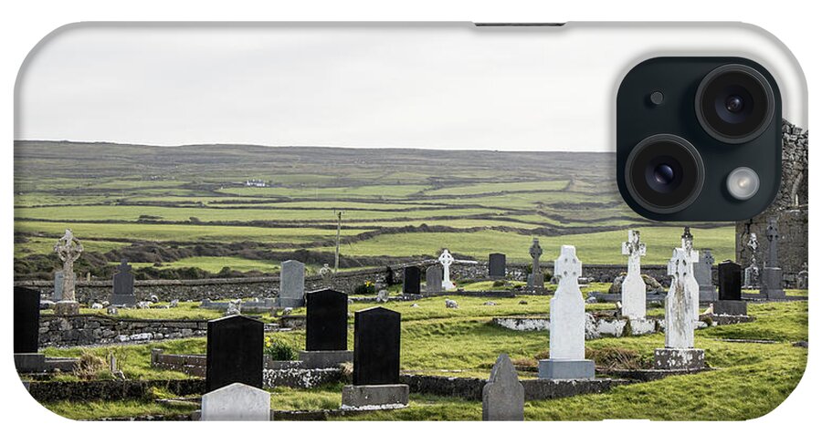 County Clare iPhone Case featuring the photograph Irish Graveyard in County Clare by John McGraw