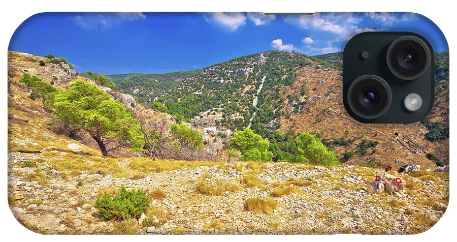 Brac iPhone Case featuring the photograph Island of Brac stone desert in Pustinja Blaca valley by Brch Photography