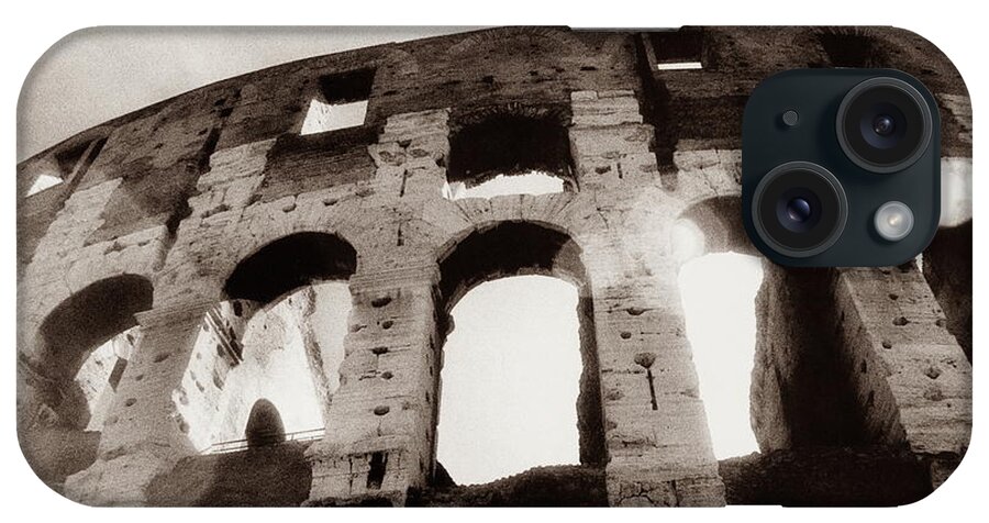 Roman iPhone Case featuring the photograph Italy, Rome, The Colosseum, Low Angle by Carolyn Bross