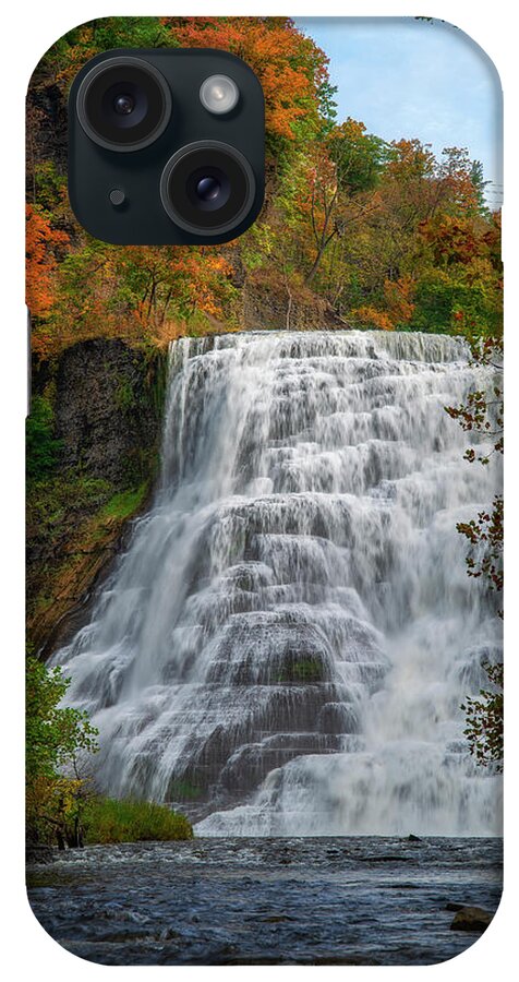Ithaca Falls iPhone Case featuring the photograph Ithaca Falls Autumn by Mark Papke