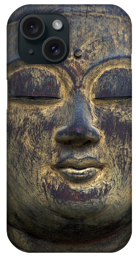 Statue iPhone Case featuring the photograph Japanese Buddhist Statuary. Serenity by Jamie Marshall - Tribaleye Images