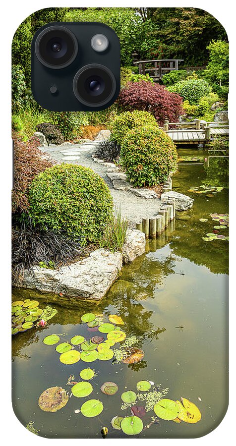 Landscapes iPhone Case featuring the photograph Japanese Garden-1 by Claude Dalley
