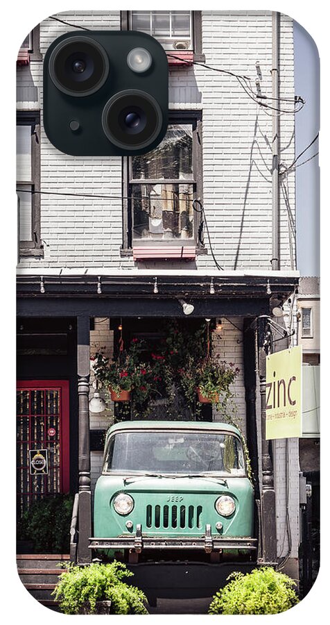 Lambertville iPhone Case featuring the photograph Jeep On The Porch by Steve Stanger