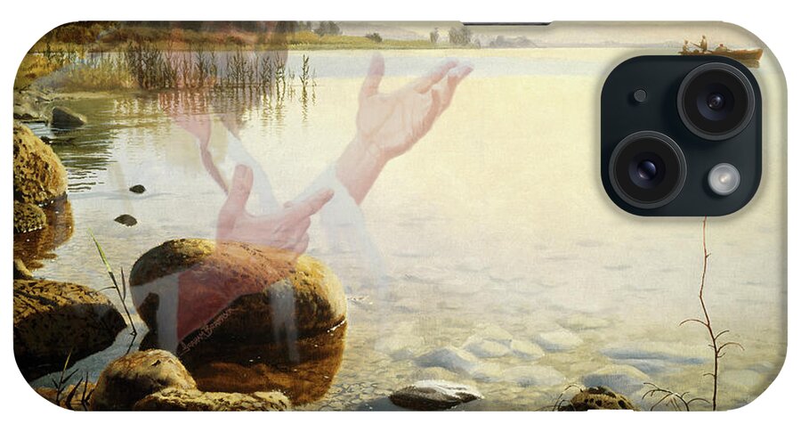 Jesus iPhone Case featuring the painting Jesus, Come Follow Me by Graham Braddock