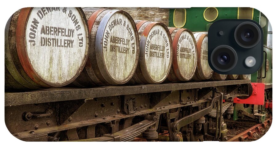 John Dewar & Sons iPhone Case featuring the photograph John Dewar and Sons Aberfeldy Distillery Train - Scotland - Whisky by Jason Politte