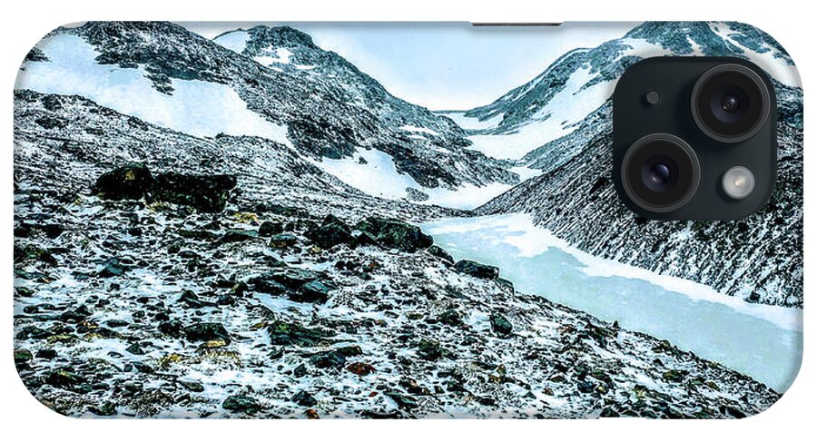  Trekking iPhone Case featuring the photograph John Garner's Pass,Patagonia by Leslie Struxness