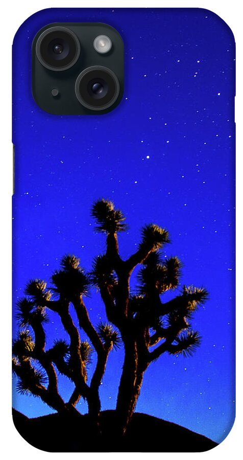 2016 iPhone Case featuring the photograph Joshua tree Under the Stars by Tim Kathka