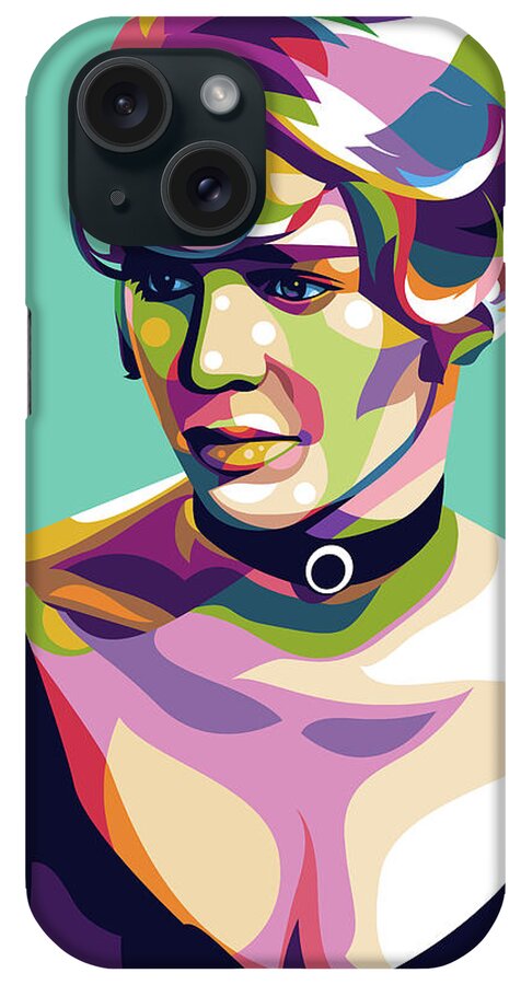 Julie iPhone Case featuring the digital art Julie Christie by Movie World Posters