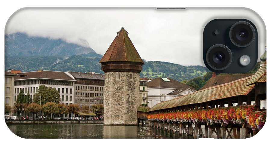 Scenics iPhone Case featuring the photograph Kapellbrucke On Reuss River, Lucerne by Cultura Rf/rosanna U