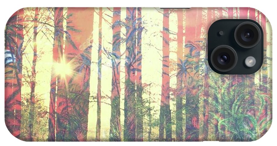 Pomakai Street iPhone Case featuring the painting Kilauea Forest by Michael Silbaugh