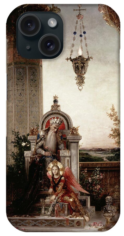 Gustave Moreau iPhone Case featuring the painting King David by Gustave Moreau